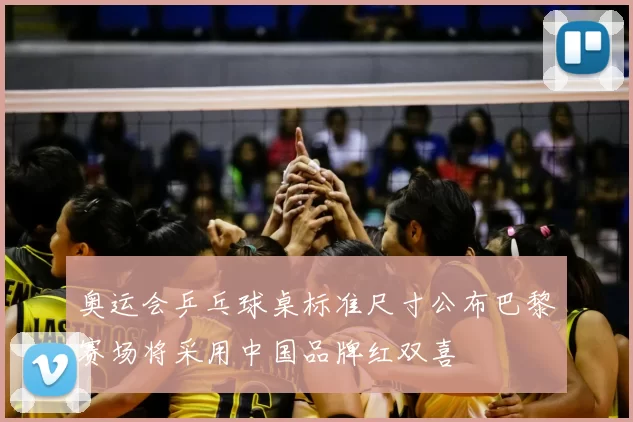 奥运会乒乓球桌标准尺寸公布巴黎赛场将采用中国品牌红双喜