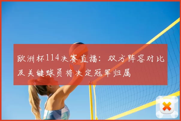 欧洲杯114决赛直播:双方阵容对比及关键球员将决定冠军归属