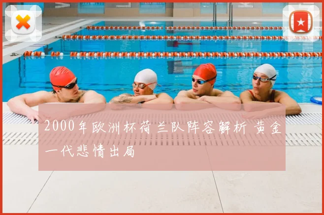 2000年欧洲杯荷兰队阵容解析 黄金一代悲情出局